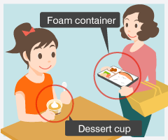 Foam food trays/ Dessert cup